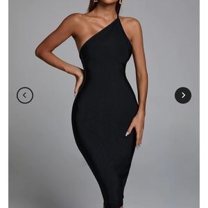 One Shoulder Midi Cocktail Dress**never been worn**